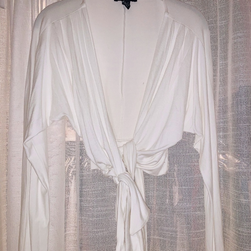 White Wrap top